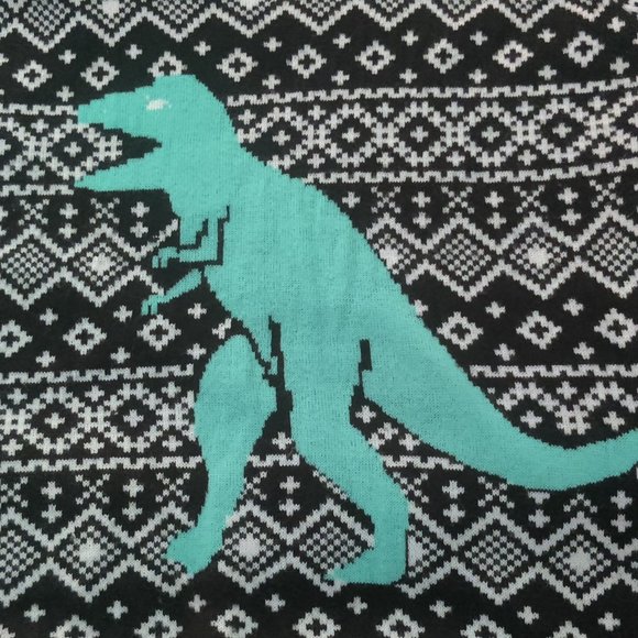 Ugly Christmas Sweater w/ T Rex - Picture 5 of 5